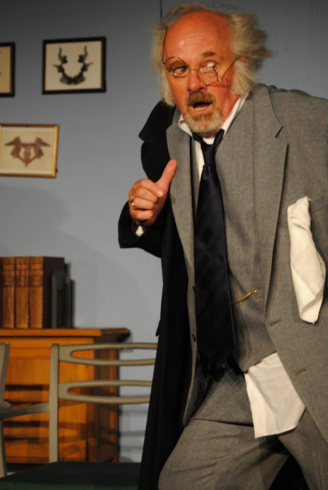 Chumley, a little tipsy and being followed by Harvey.