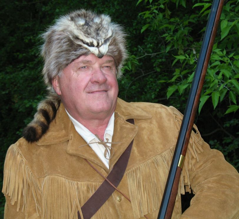 Yours truly as Fess Parker as Daniel Boone.